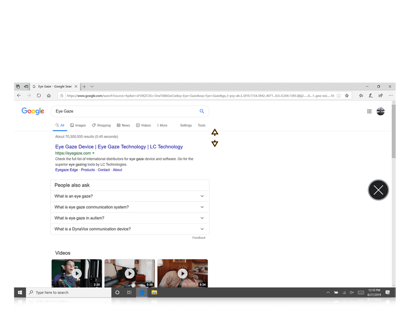 带滚动功能的Tobii Dynavox TD Control Interaction First