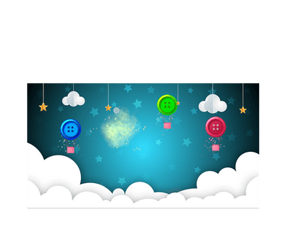带有Button Balloons游戏的Magic Eye FX软件的屏幕截图
